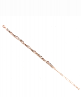 Rhinestone Bracelet BL300026 ROSEGOLD CL